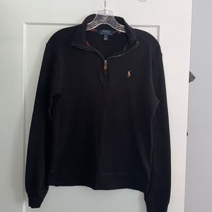 Boys polo Ralph Lauren half zip, size large